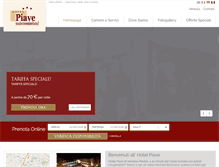 Tablet Screenshot of hotelpiavevenice.com
